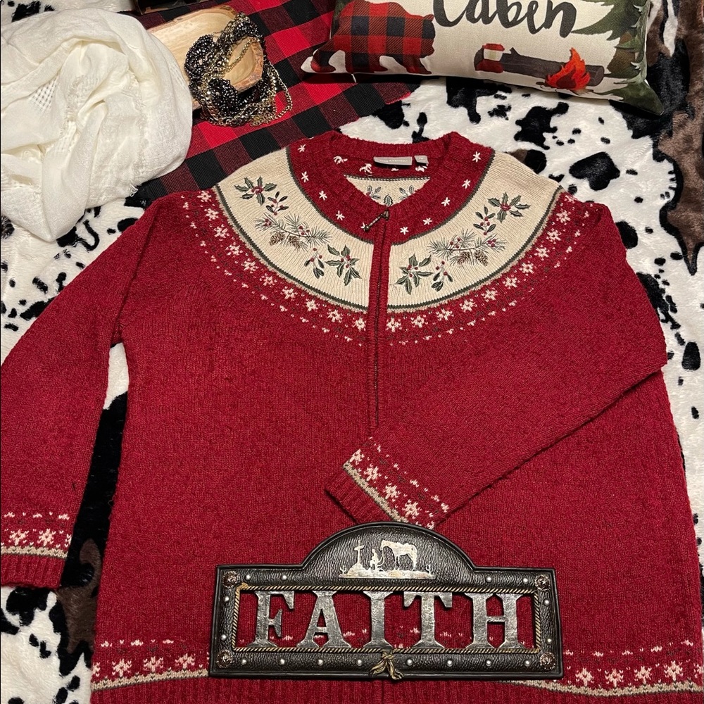 🔥🔥Croft & Barrow Fair Isle Cardigan 🔥🔥